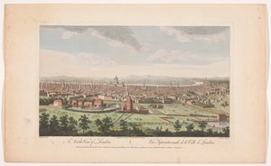 Veduta della città di Londra dal lato nord da Robert Sayer