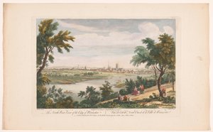 Veduta della città di Worcester