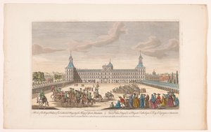 Veduta del Palazzo Reale di Madrid da Robert Sayer