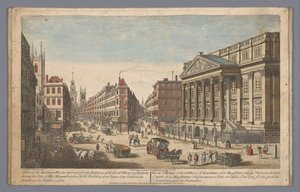Veduta del Mansion House a Londra da Robert Sayer