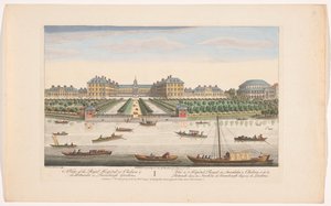 Veduta del Royal Hospital Chelsea e della Rotonda nei Ranelagh Gardens a Londra da Robert Sayer