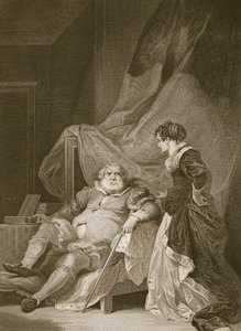 Enrico VIII e Caterina Parr, inciso da George Noble, illustrazione da 
