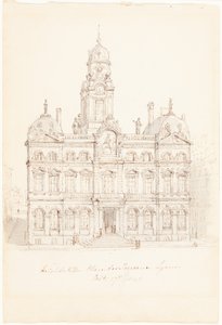 Hôtel de Ville, Place des Terreaux, Lione da Robert Smirke