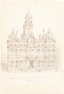 Hôtel de Ville, Place des Terreaux, Lione da Robert Smirke