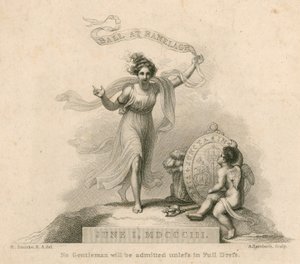 Invito a un ballo ai Ranelagh Gardens, Millbank, Londra, 1 giugno 1803 da Robert Smirke