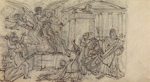 Studio di una donna, portata via da un essere alato da Robert Smirke