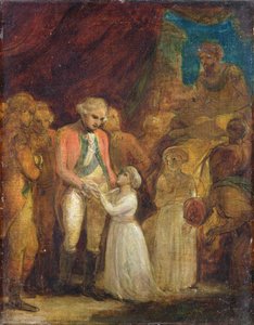 I due figli di Tipu Sahib, sultano di Mysore, consegnati come ostaggi al generale Cornwallis, c.1792 da Robert Smirke