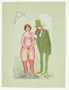 Dama rosa e uomo verde
