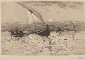 Barche da pesca napoletane che tornano a casa da Robert Swain Gifford