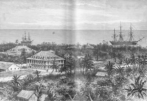 Il Palazzo della Regina a Papeete, Tahiti, c1885, 1890
