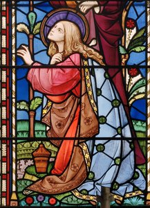 Bramcote, San Michele, Finestra orientale (dettaglio), Maria Maddalena, 1862
