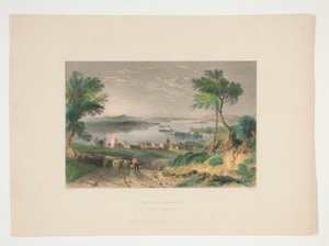 Centre Harbour, Lago Winnipesaukee, illustrazione per Nathaniel Parker Willis da Robert Wallis