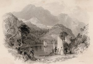 Passo dei Trossachs, Loch Katrine, Scozia (incisione) da Robert Wallis