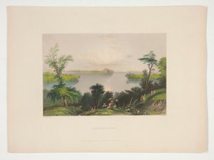 Lago Saratoga, illustrazione per Nathaniel Parker Willis da Robert Wallis