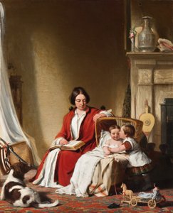 Mrs. Bradford Ripley Alden e i suoi bambini da Robert Walter Weir