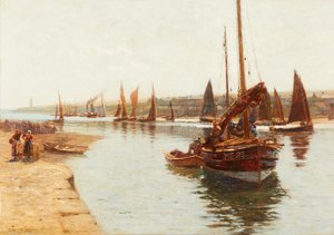 Arrivo dalla pesca delle aringhe, Montrose da Robert Weir Allan