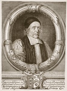 William Sancroft, arcivescovo di Canterbury, illustrazione da 