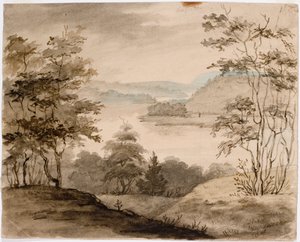 Paesaggio con fiume tortuoso da Robert Wilhelm Ekman