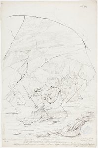La madre di Lemminkäinen a Tuonela da Robert Wilhelm Ekman