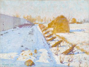 Sole e ombra invernali da Robert William Vonnoh