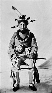 Un Algonchino in abito completo, 1912 da Robert Wilson Shufeldt