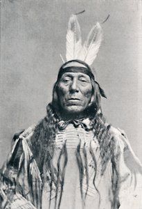 Vista frontale di un indiano Sioux, 1912 da Robert Wilson Shufeldt