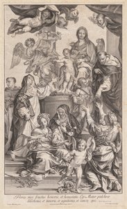 Vergine e bambino con santi da Robert van Audenaerd
