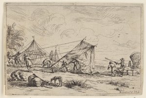 Montaggio di una tenda