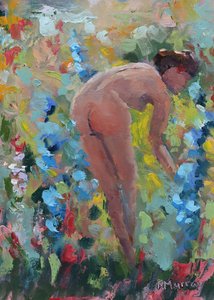 Amava i suoi Delphinium, 2023 da Roberta Murray