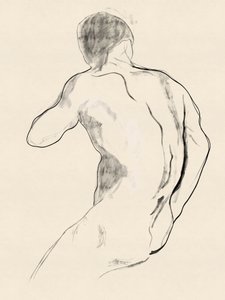 Studio di una potente figura maschile