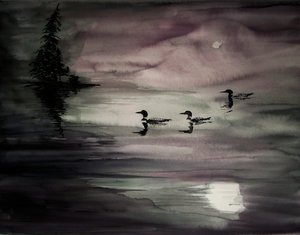 Sviere su un lago al chiaro di luna da RodMacIver