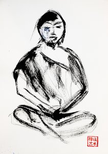 Monaco zen in meditazione da RodMacIver