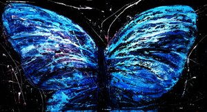 Farfalla blu brillante da RodMacIver