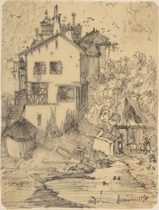 Una rustica casa di campagna da Rodolphe Bresdin