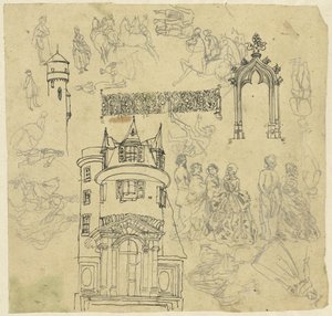 Architettura e figure da Rodolphe Bresdin