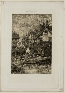 Entrando in un villaggio, da Revue Fantaisiste da Rodolphe Bresdin