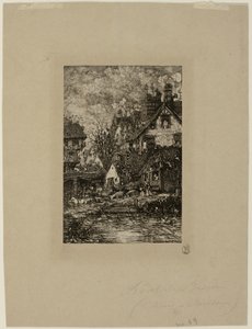 Entrando in un Villaggio, dalla Revue Fantaisiste da Rodolphe Bresdin