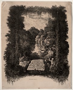 Primo frontespizio per Favole e Fiabe di Thierry-Faletans da Rodolphe Bresdin