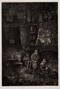 Interno fiammingo da Rodolphe Bresdin