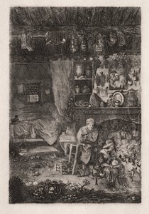 Interno fiammingo da Rodolphe Bresdin