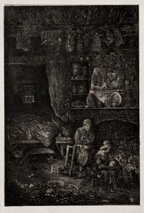 Interno fiammingo da Rodolphe Bresdin