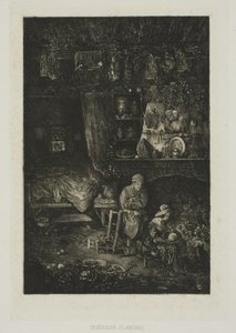 Interno fiammingo, da Revue Fantaisiste da Rodolphe Bresdin