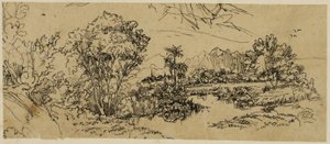 Paesaggio sulla costa occidentale da Rodolphe Bresdin