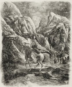 Cavaliere in montagna