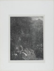 La Sacra Famiglia con cervi da Rodolphe Bresdin