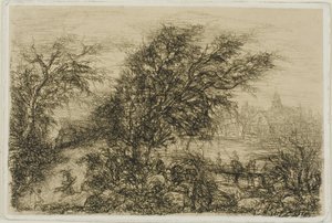 Alberi piegati dal vento da Rodolphe Bresdin
