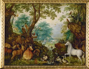 Orfeo tra gli animali (dipinto su rame)