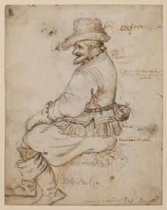 Borghese seduto (recto) da Roelandt Jacobsz. Savery