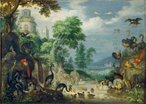Paesaggio con uccelli da Roelandt Savery