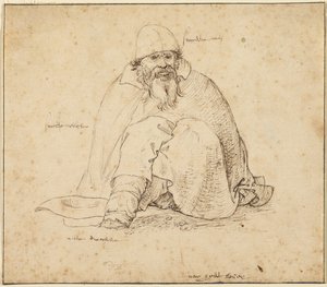 Uomo seduto da Roelandt Savery